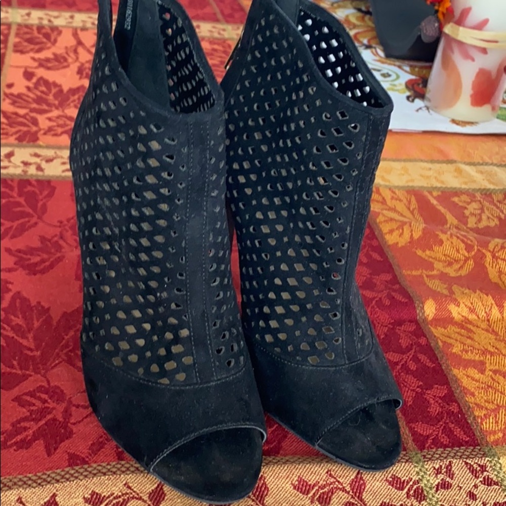 Forever 22 black net heels - Picture 2 of 4